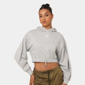 Puma Women’s Classic Cropped Hoodie - Size M